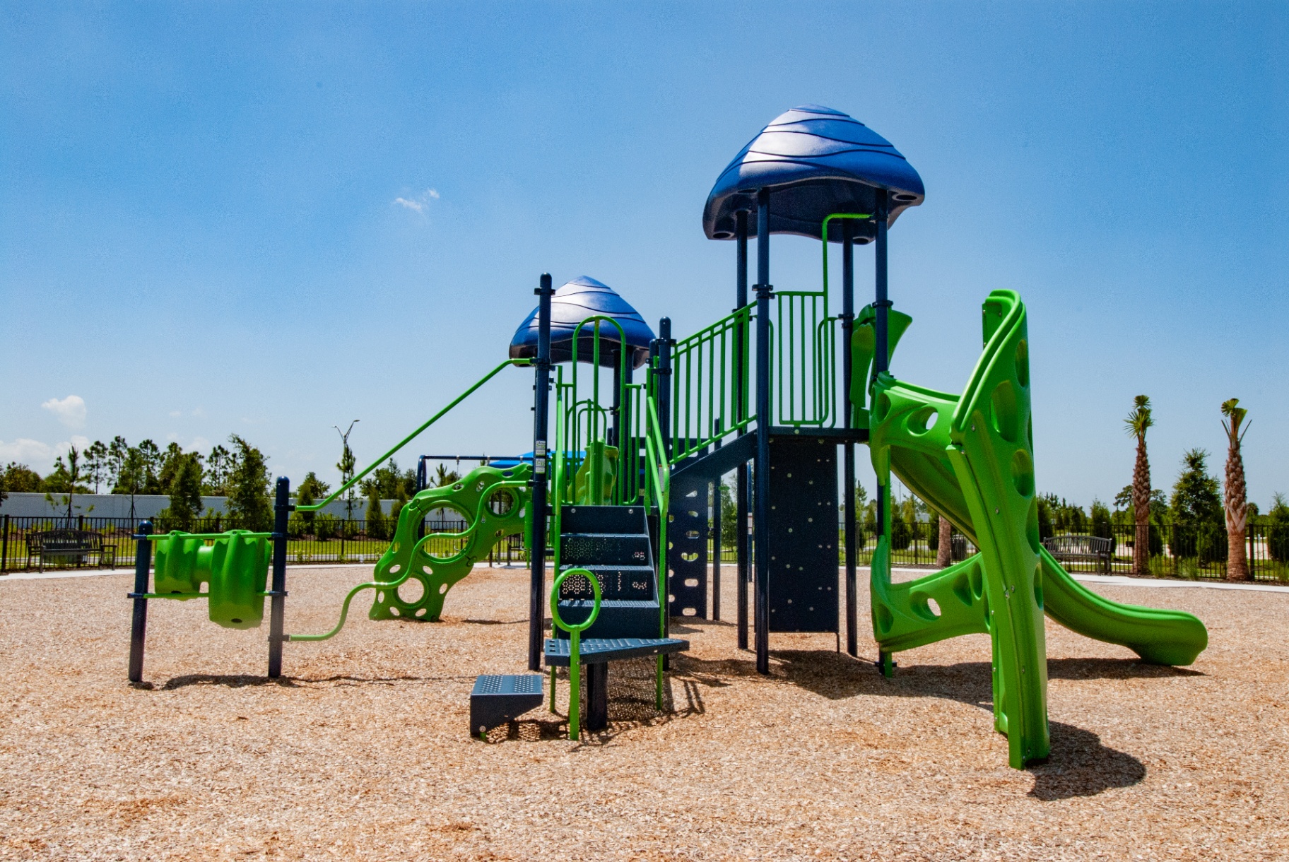Site reference photo of the built playground